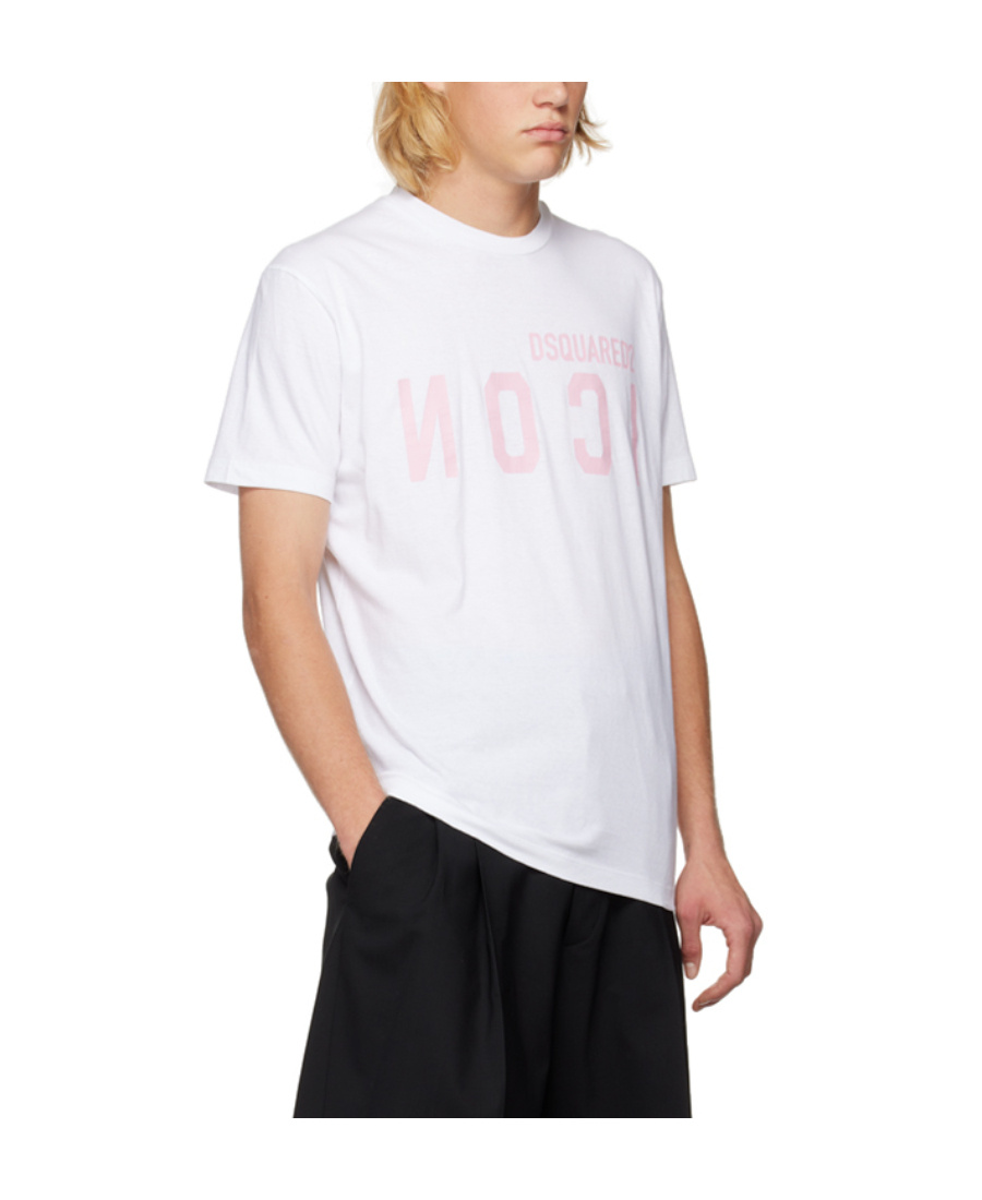 Dsquared2 Dsquared Men Logo Print T-shirt In White