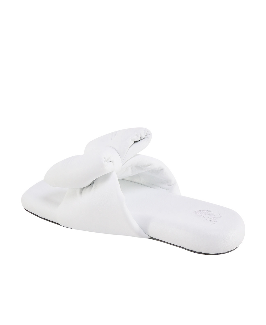 Off-white Extra Padded Bow Slides In White