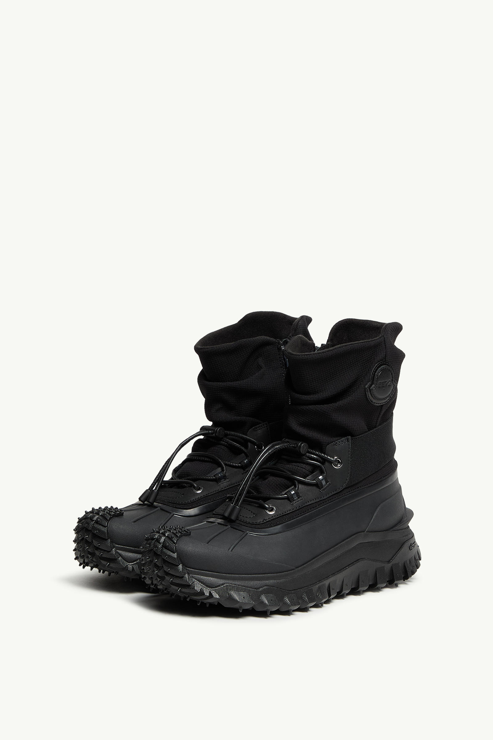 Moncler X Ee72 By Edward Enninful Trailgrip Storm Boots In Black