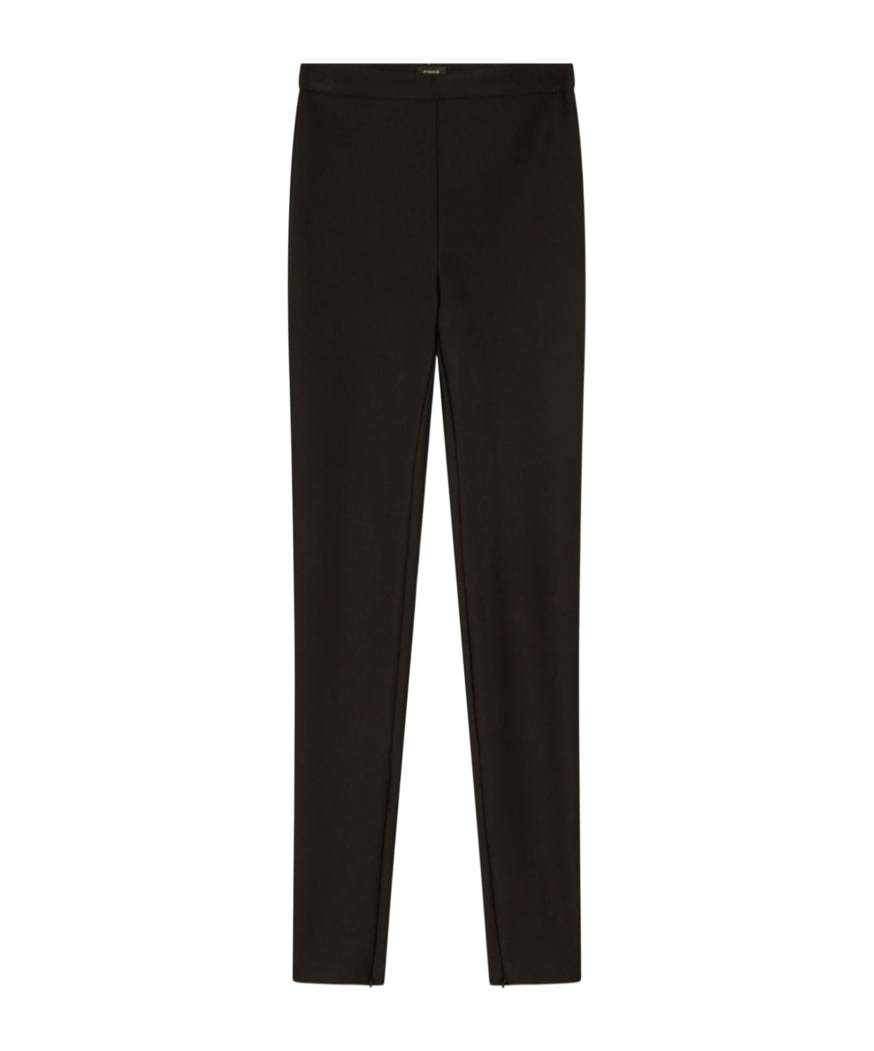 Shop Pinko Creased Straight-leg Trousers In Black