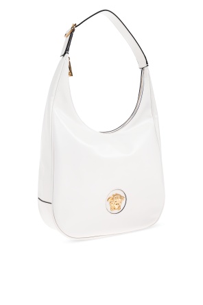 Versace La Medusa Tote Bag In White