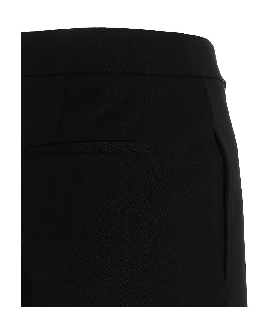 Jil Sander High-waisted Cropped Trousers In Black