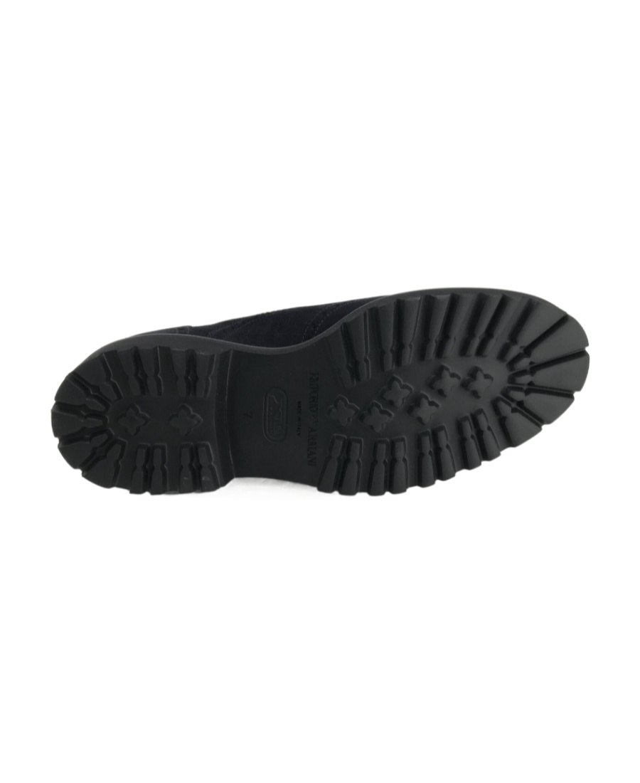 Emporio Armani Logo Business Casual Shoes In Black
