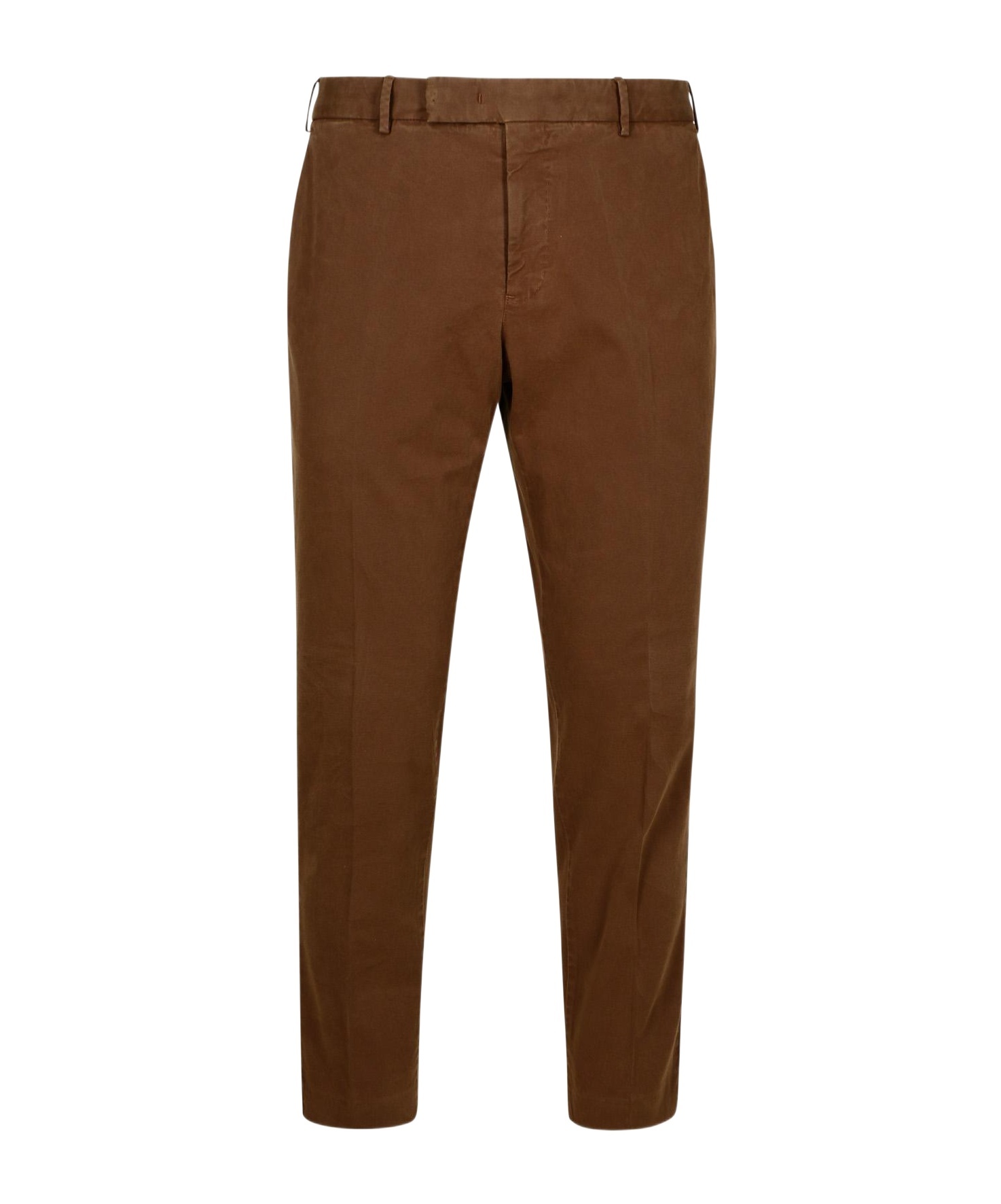 Pt01 Belt-loop Casual Pants In Brown