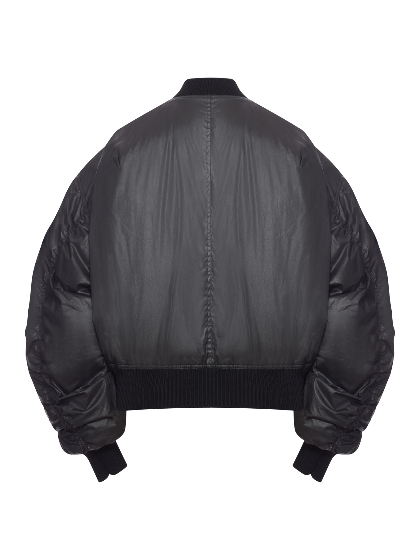 Rick Owens Long-sleeved Cotton Jacket In Black