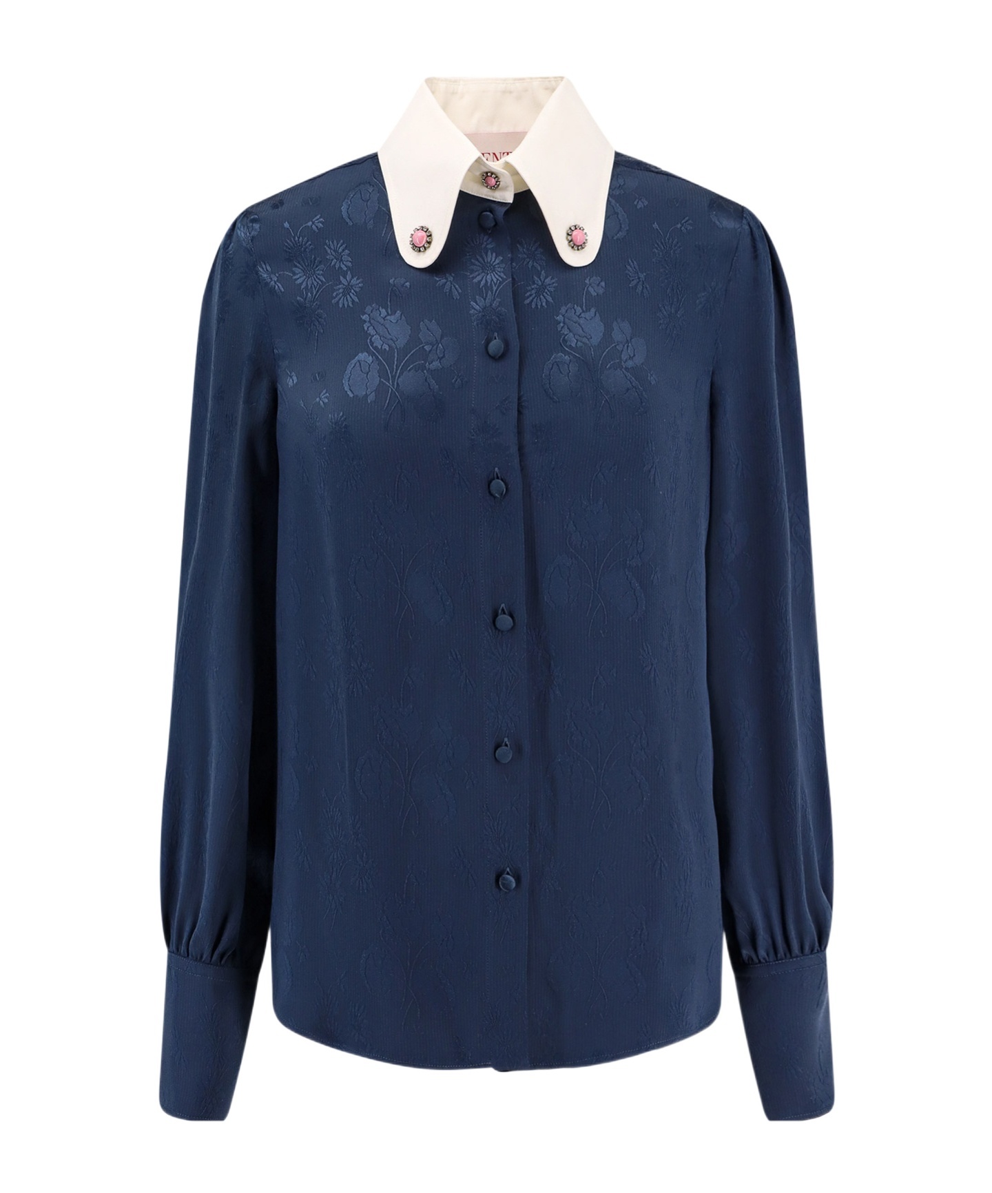 VALENTINO FLORAL-JACQUARD SHIRT 