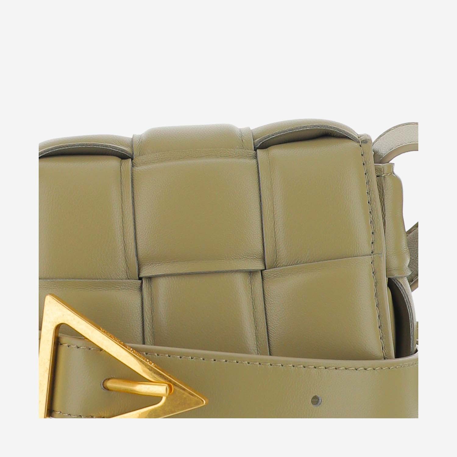Bottega Veneta Padded Cassette Shoulder Bag In Green