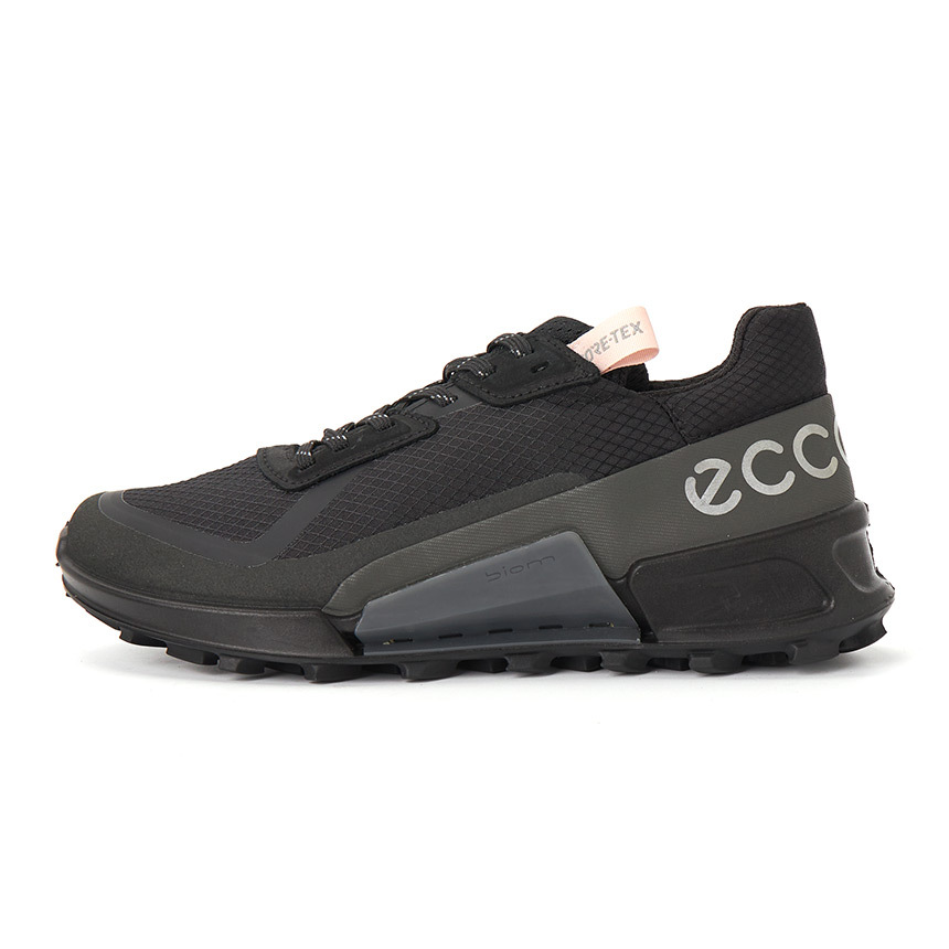 Ecco Round Toe Sneakers In Gray
