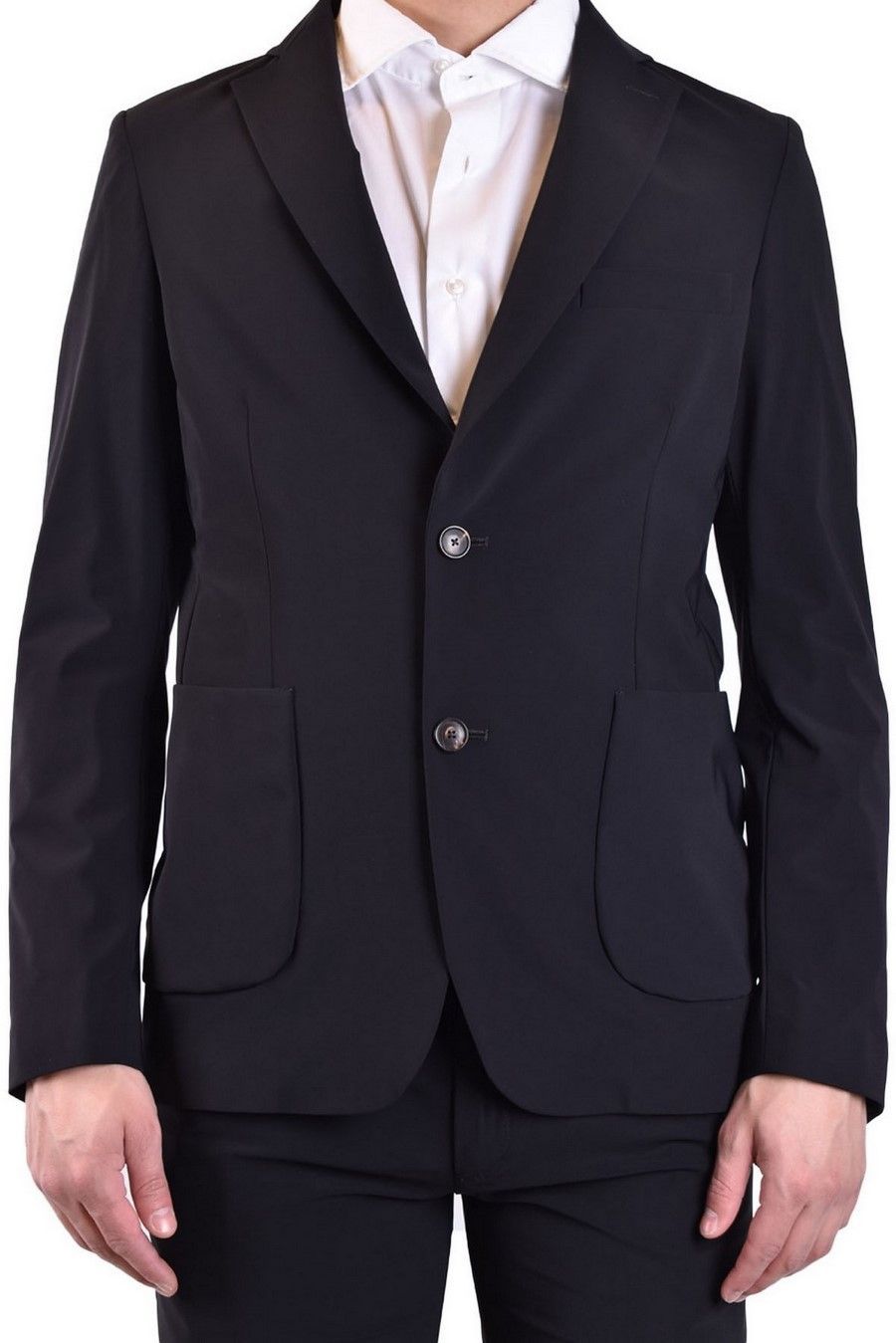 Tagliatore Suit With Chest Pocket And Flap Pockets In Black