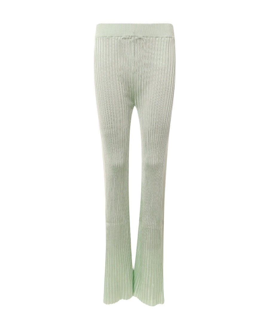 Jil Sander Fully-pleated Flared-leg Trousers In Gray