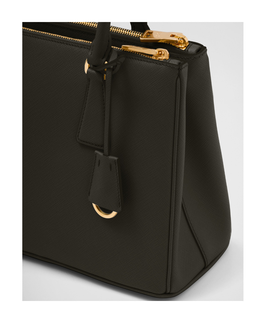 Prada Medium  Galleria Saffiano Leather Bag In Black