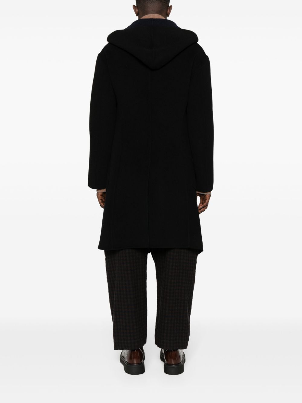 Vivienne Westwood Orb-appliqué Asymmetric Coat In Black