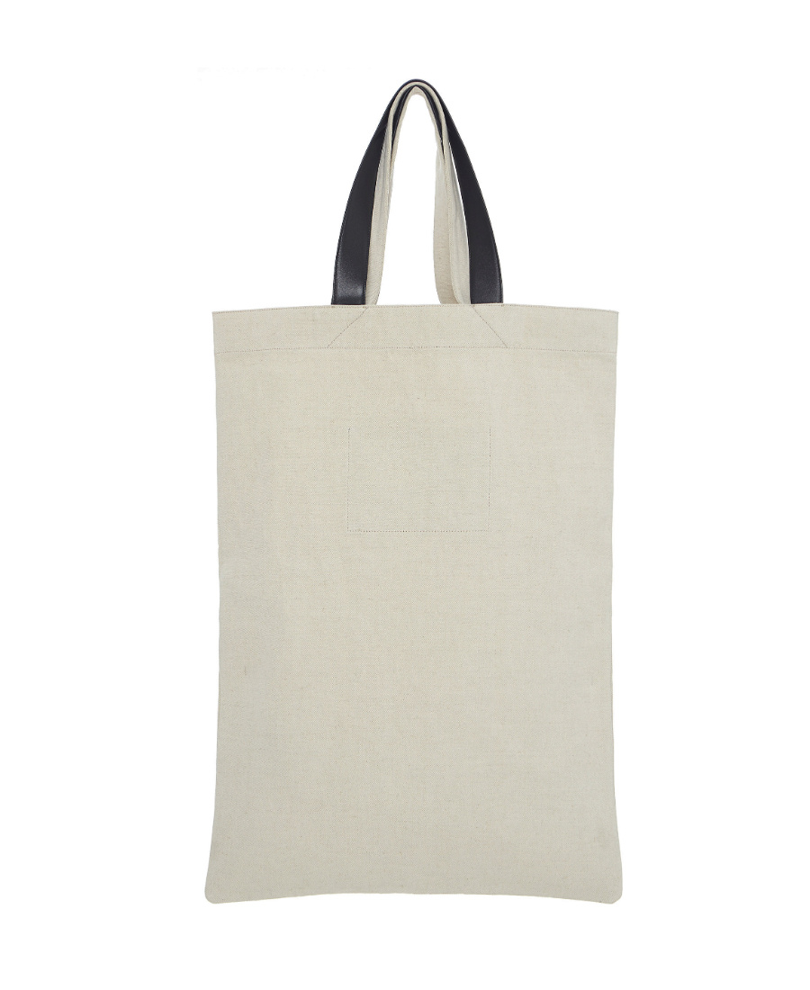Jil Sander Large Flat Shopper Tote In Nude