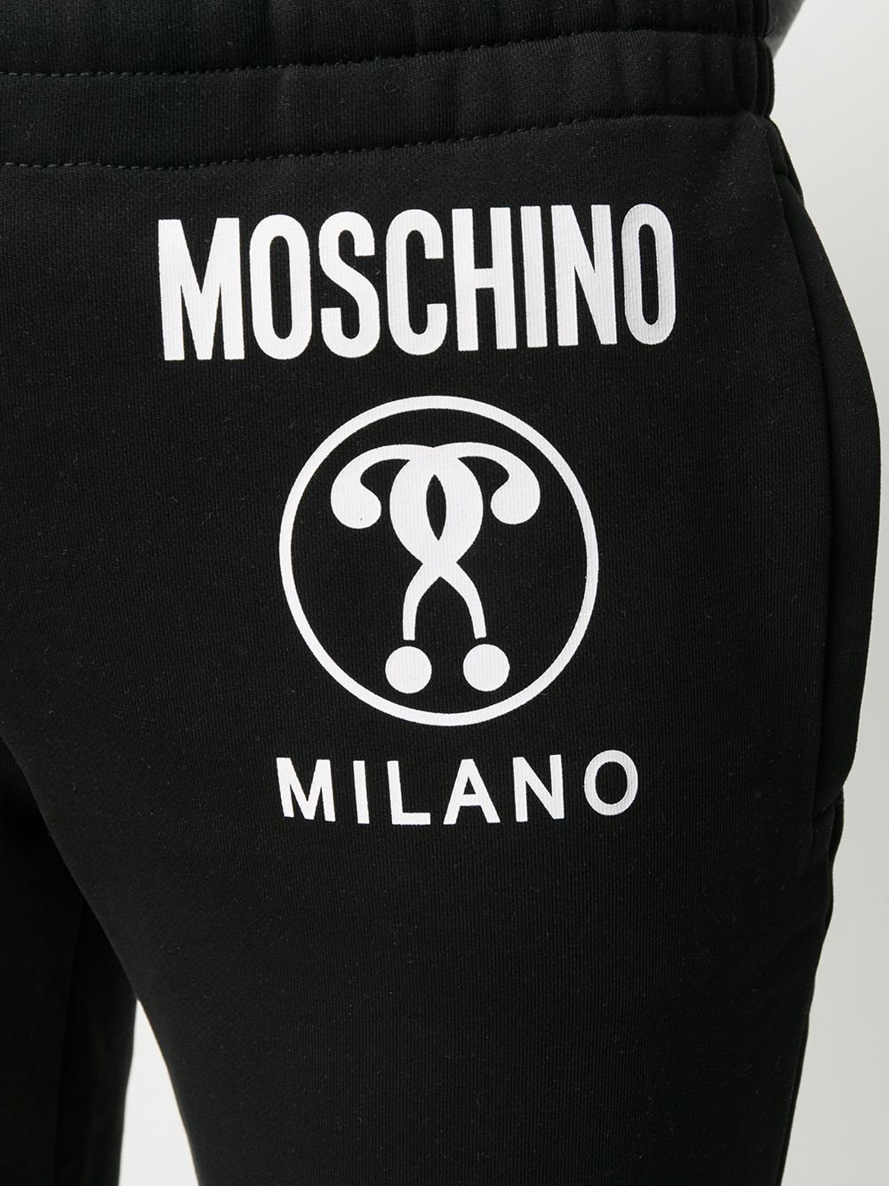 Moschino Logo Printed Sweatpants In Black
