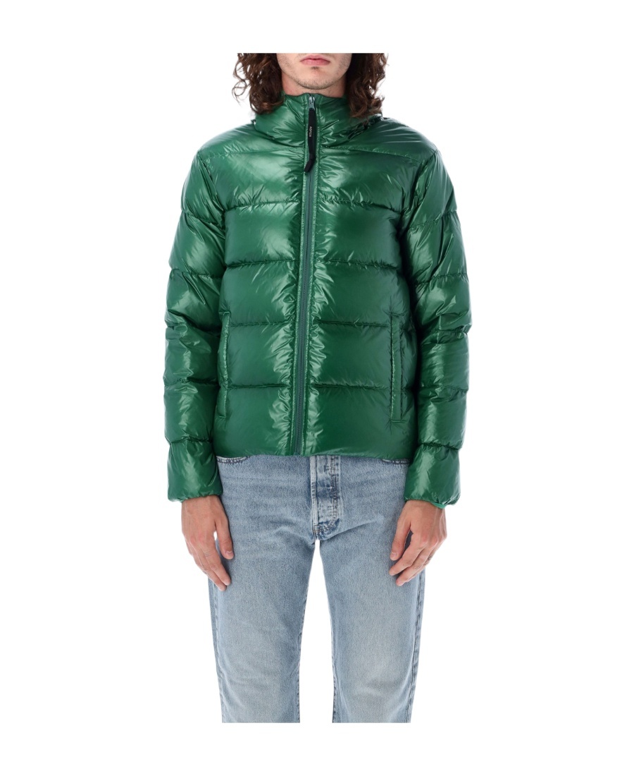 Aspesi Budd Hooded Puffer Jacket In Green