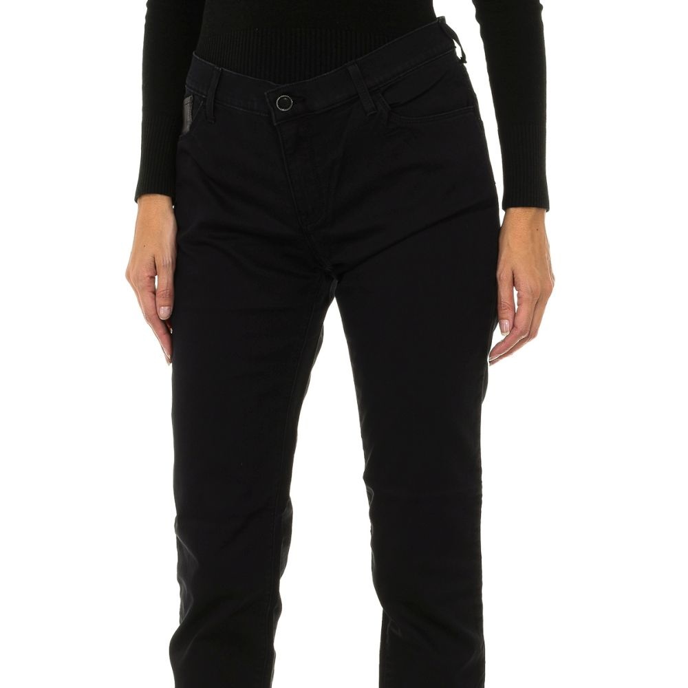 Armani Jeans Logo Jeans In Black