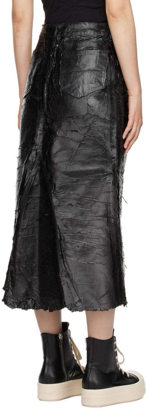 Rick Owens Drkshdw Drkshdw By Rick Owens Woman Denim Skirt Black Size S Cotton In Black