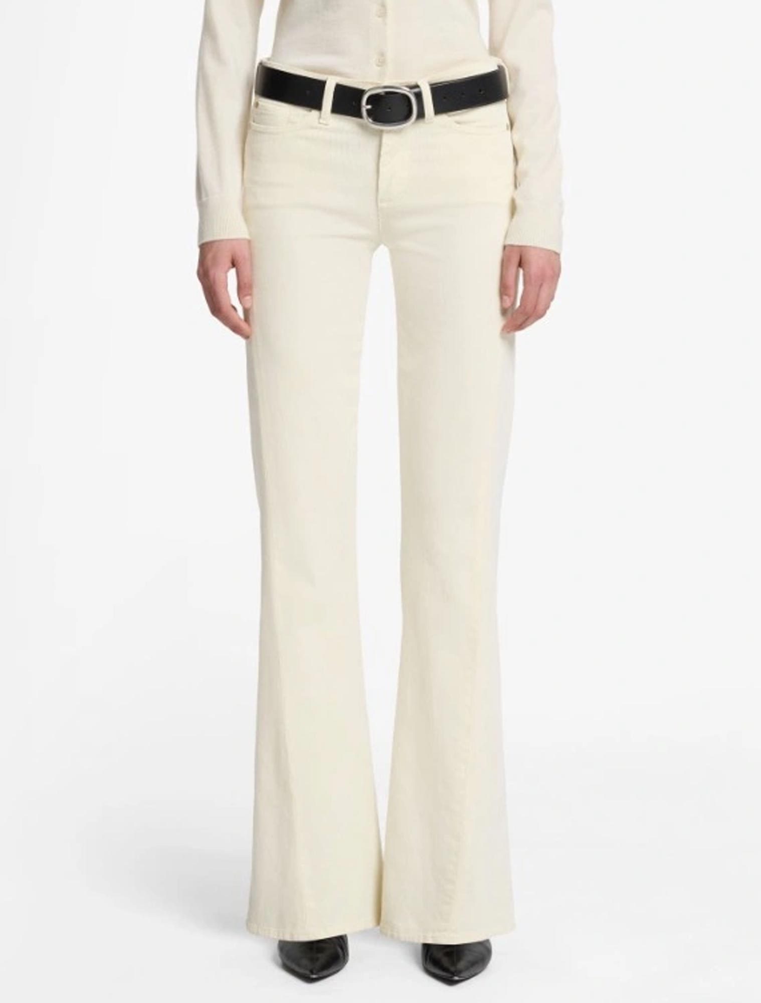 7 For All Mankind Logo Denim Jeans In Neutral