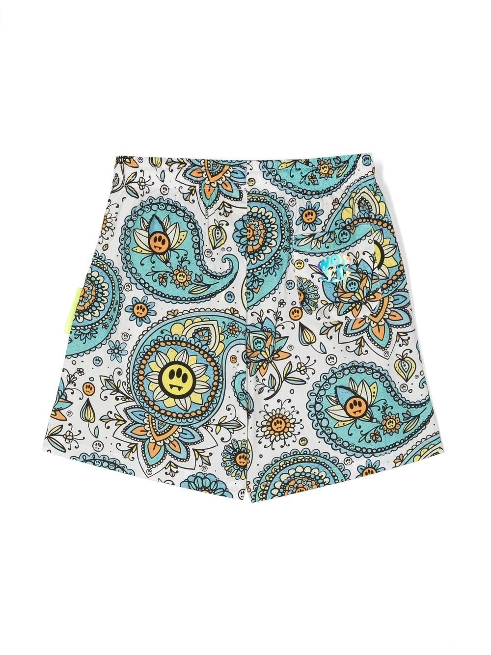Barrow Paisley-print Swim Shorts In Multicolor