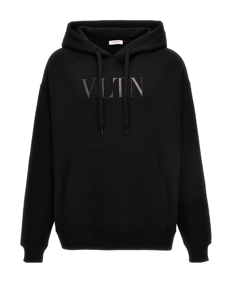 VALENTINO VALENTINO LOGO PRINTED DRAWSTRING HOODIE