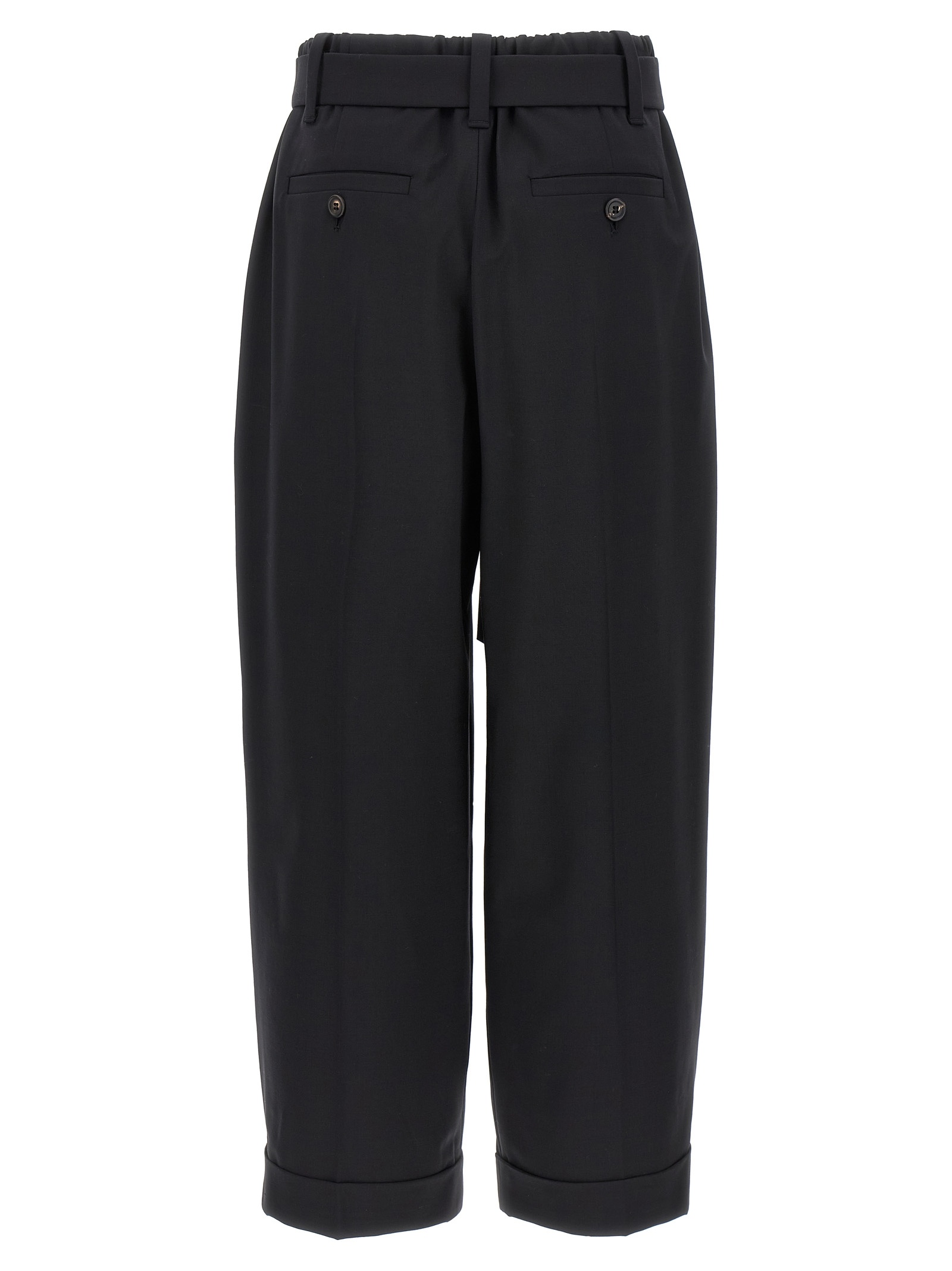 Brunello Cucinelli Belt Wool Pants
