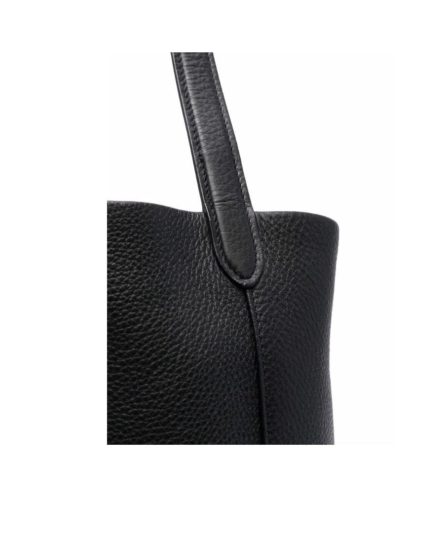 The Row Embossed-logo Detail Tote Bag In Black