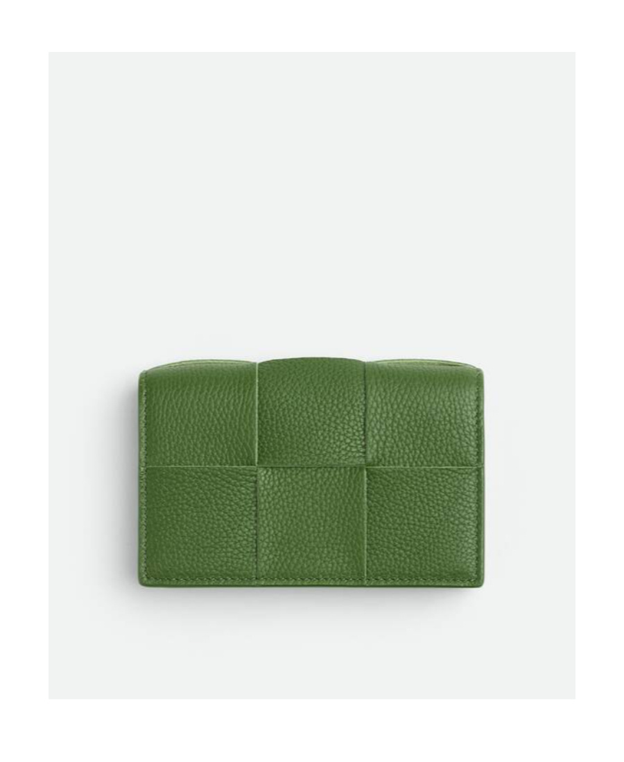 BOTTEGA VENETA LOGO GRAIN CARD BAG