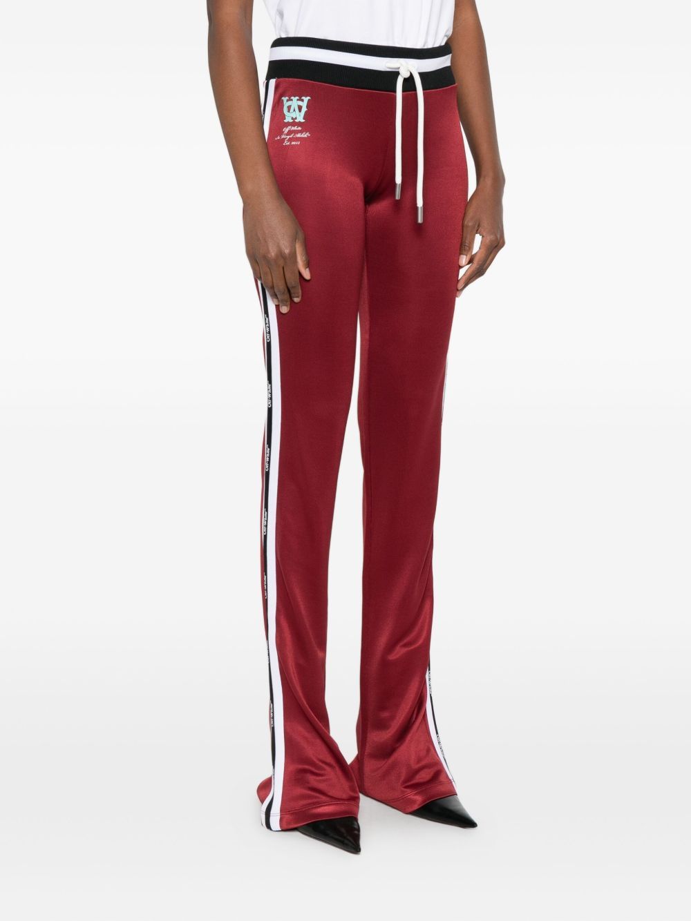 Off-white Drawstring Sweatpants In Red