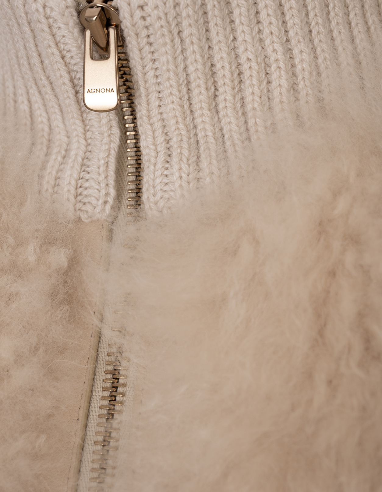 Agnona Plush Vest In Brown