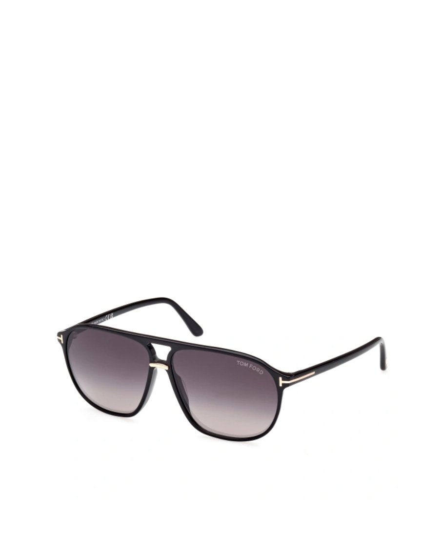 Tom Ford Eyewear Aviator Frame Sunglasses In Black
