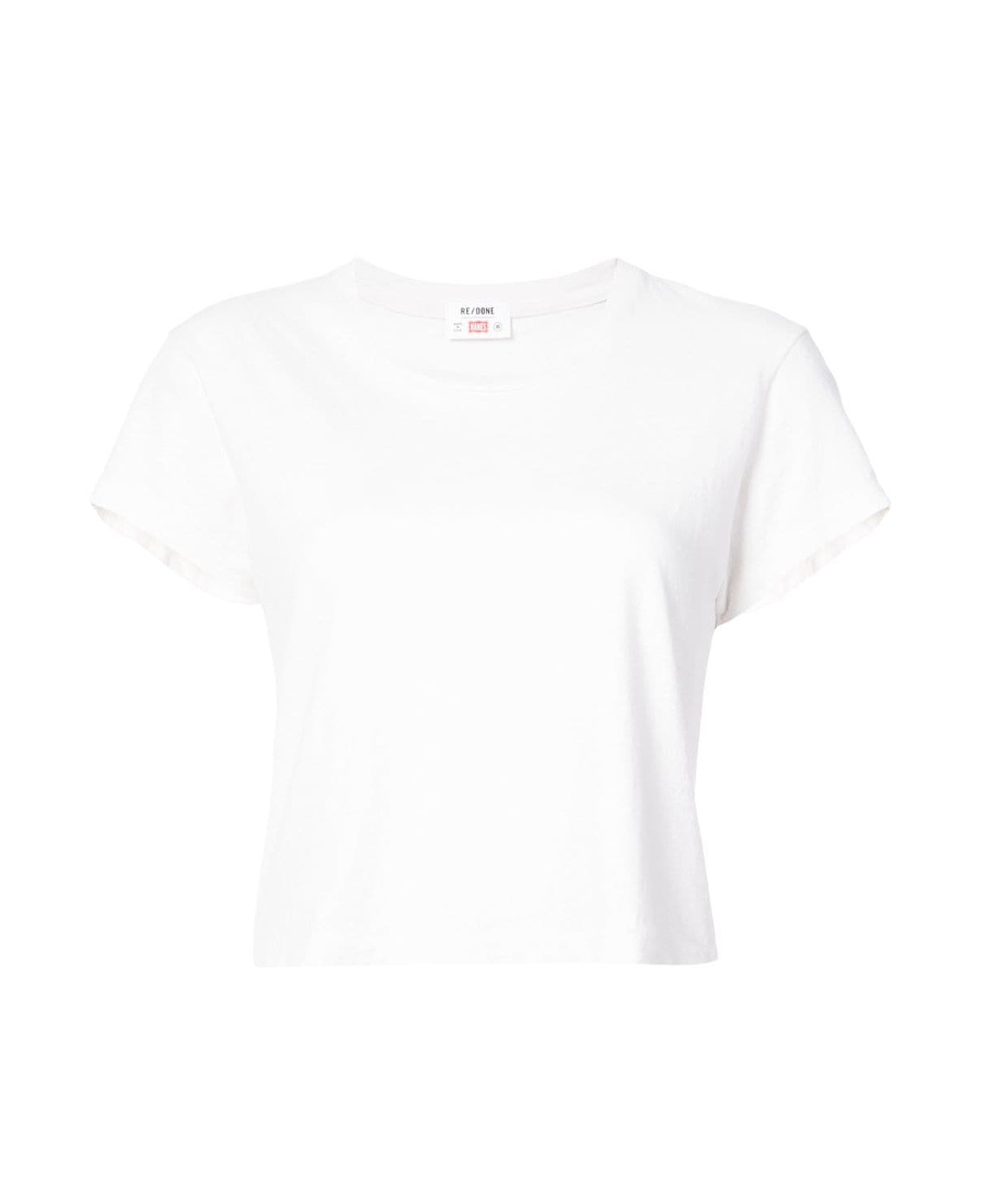 Re/done White Hanes Edition 1950s Boxy T-shirt In White