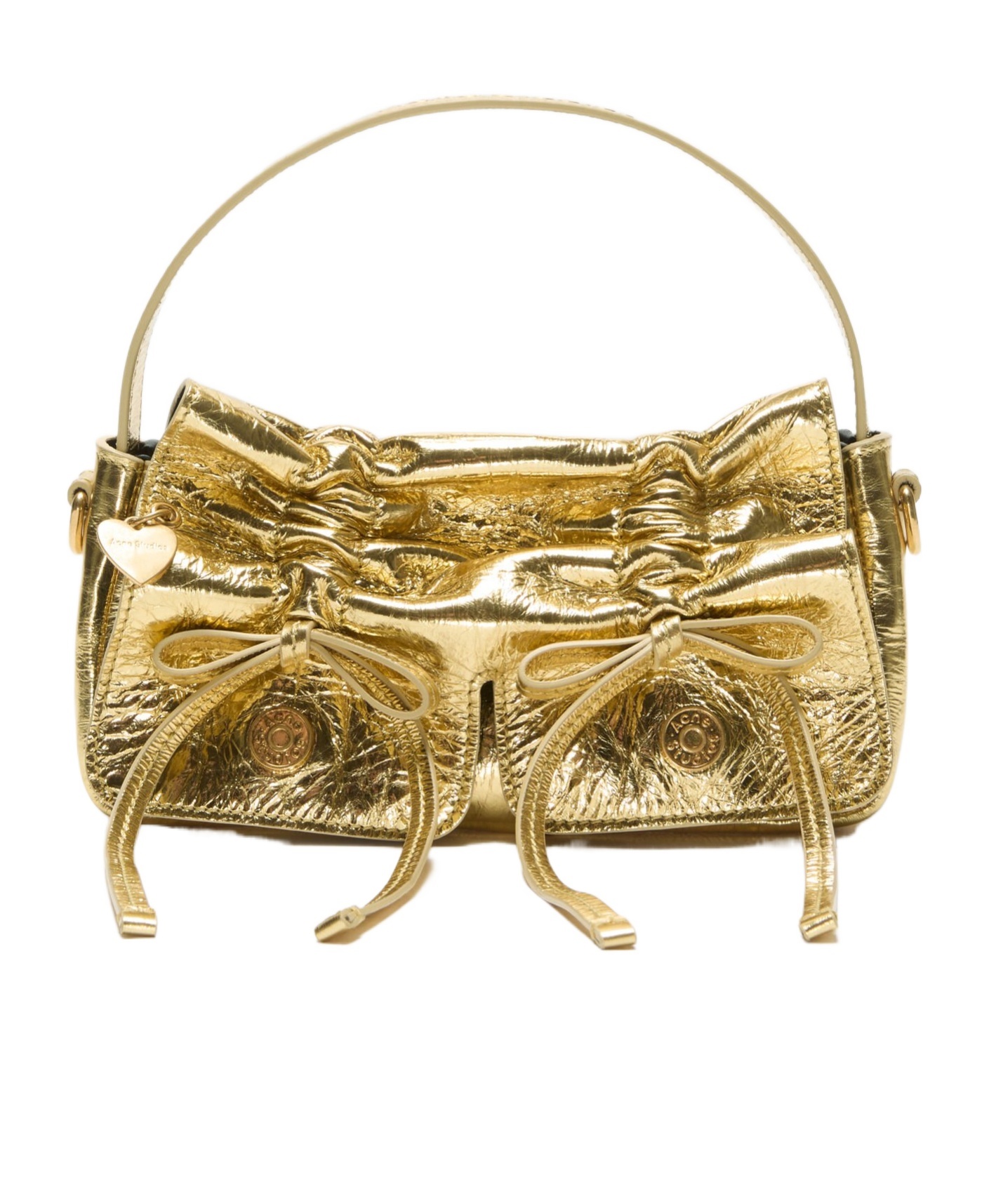 Acne Studios Drawstring Tote Bag In Green