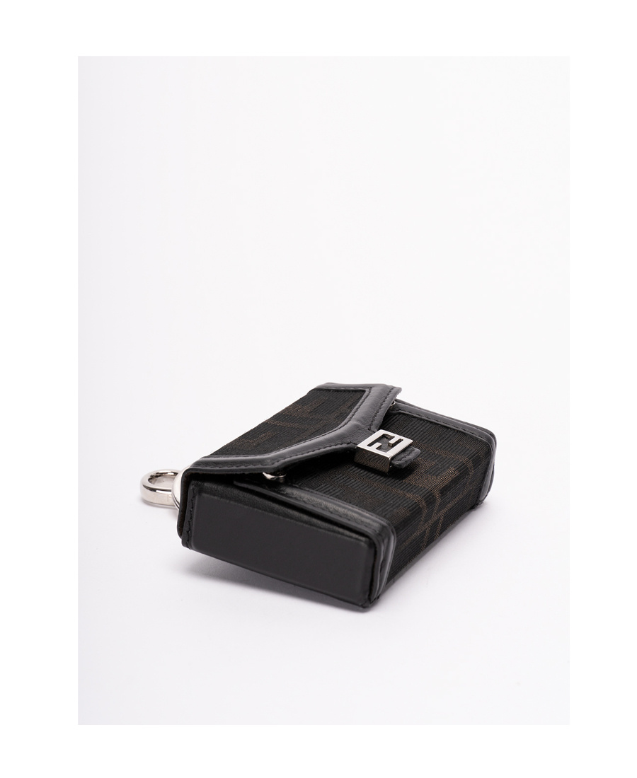 Fendi Baguette Soft Trunk Nano Key Bag In Brown