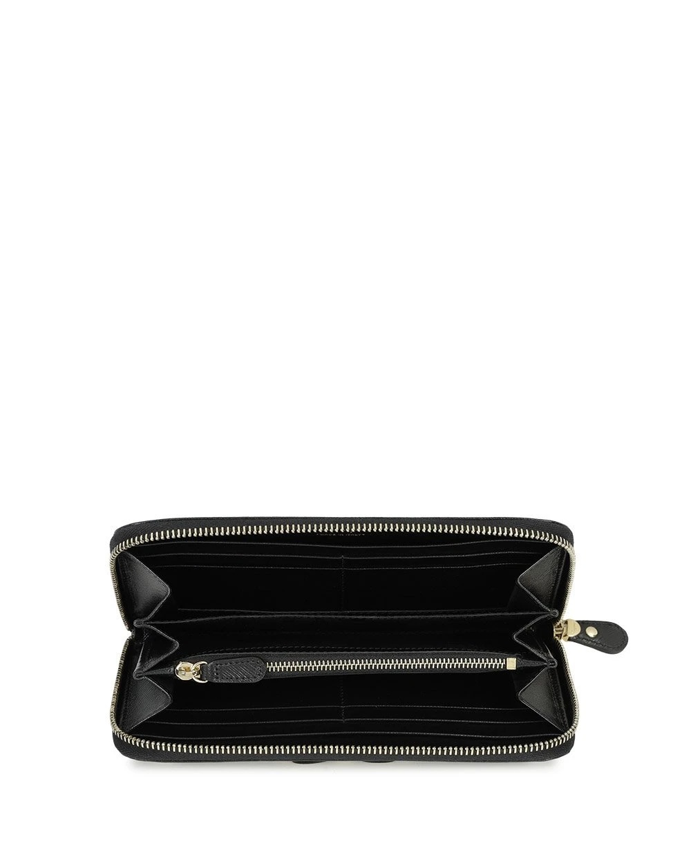 Ferragamo Logo Wallet In Black