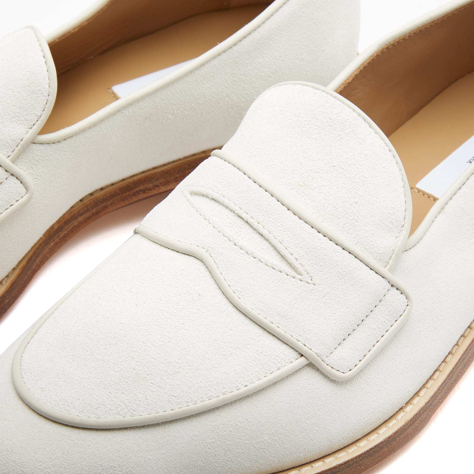 Thom Browne Penny Loafer Shoes In White