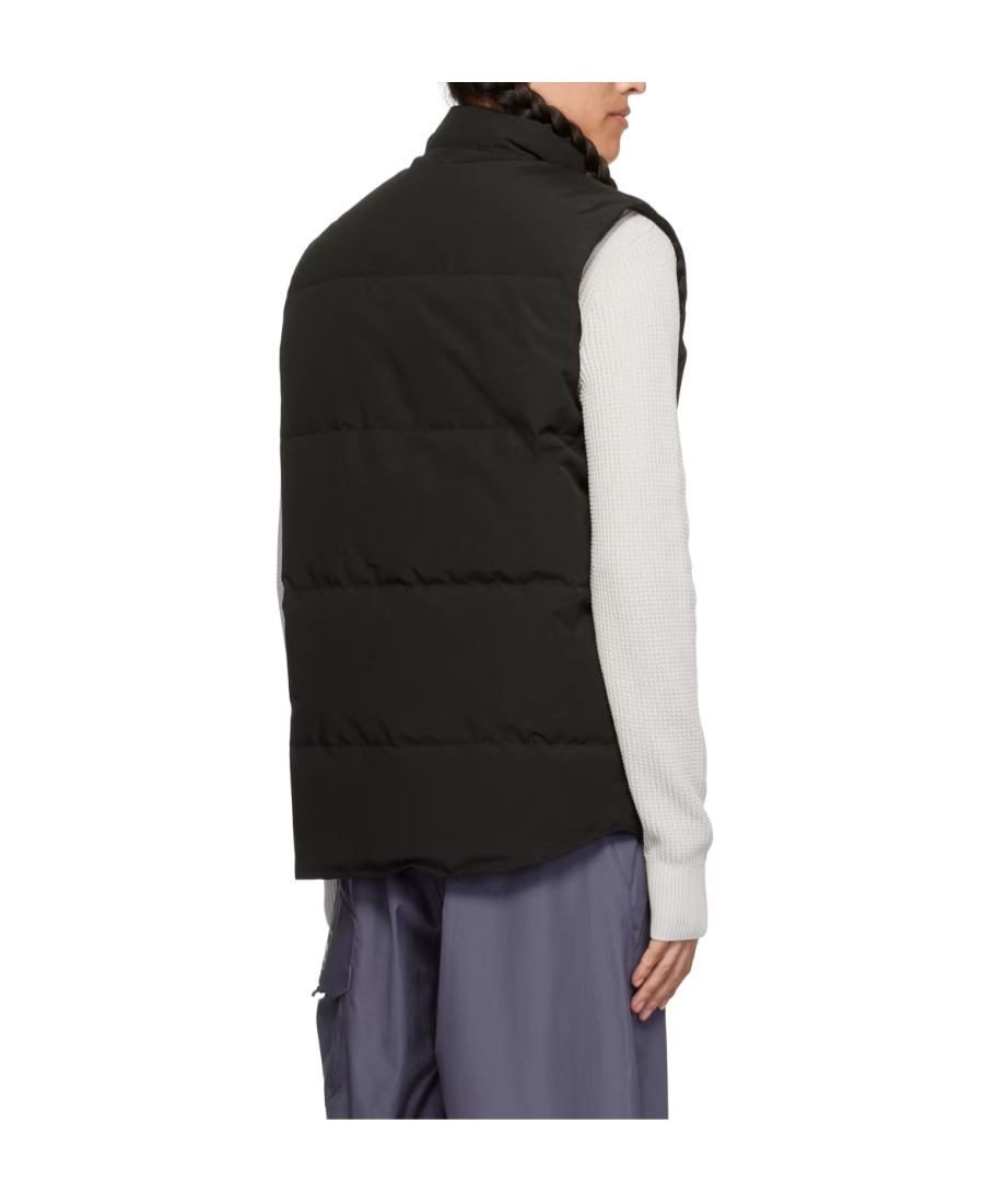 Canada Goose Black Polyester Blend Freestyle Sleeveless Down Jacket In Black