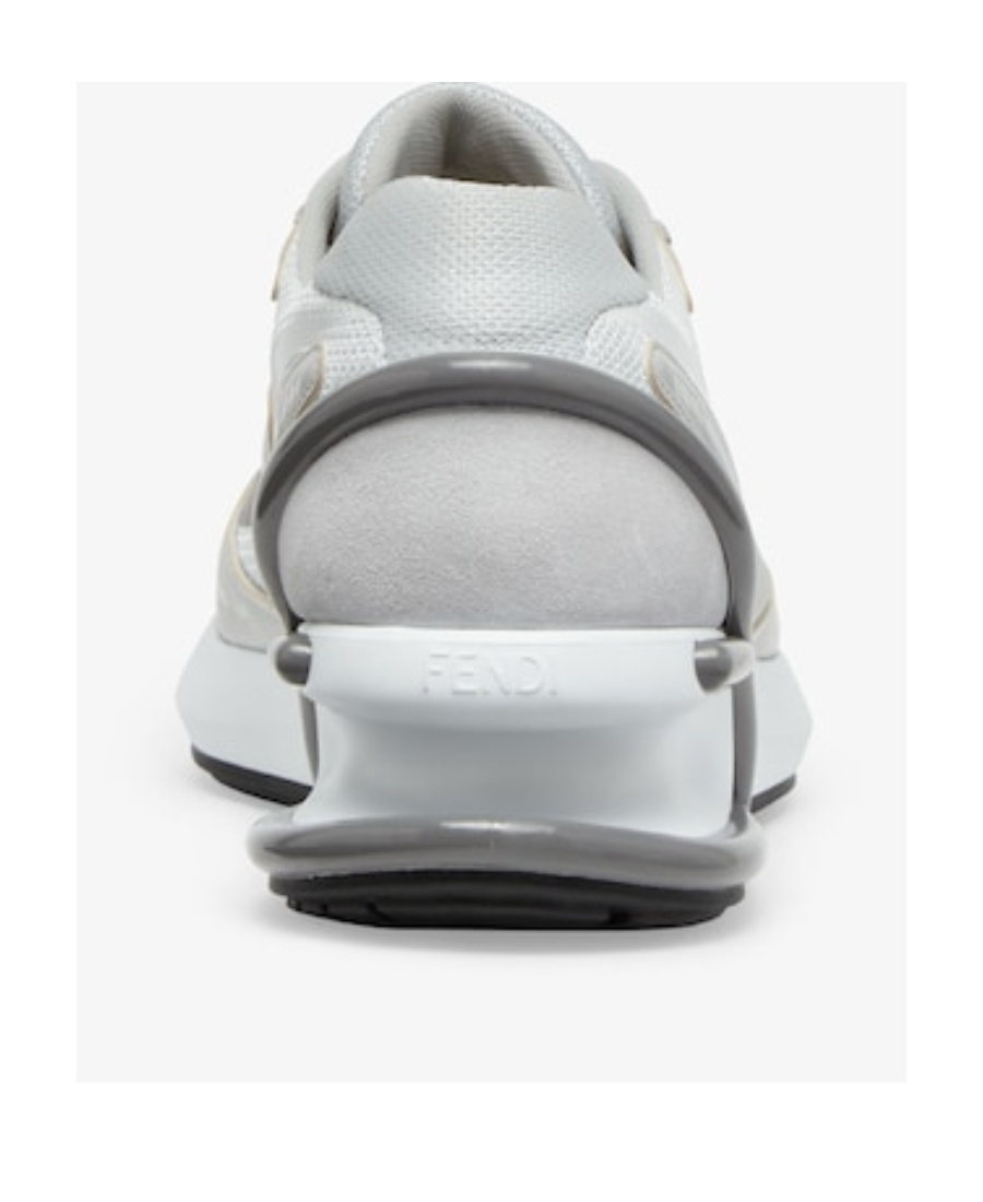 FENDI WHITE FABRIC LOW-TOPS