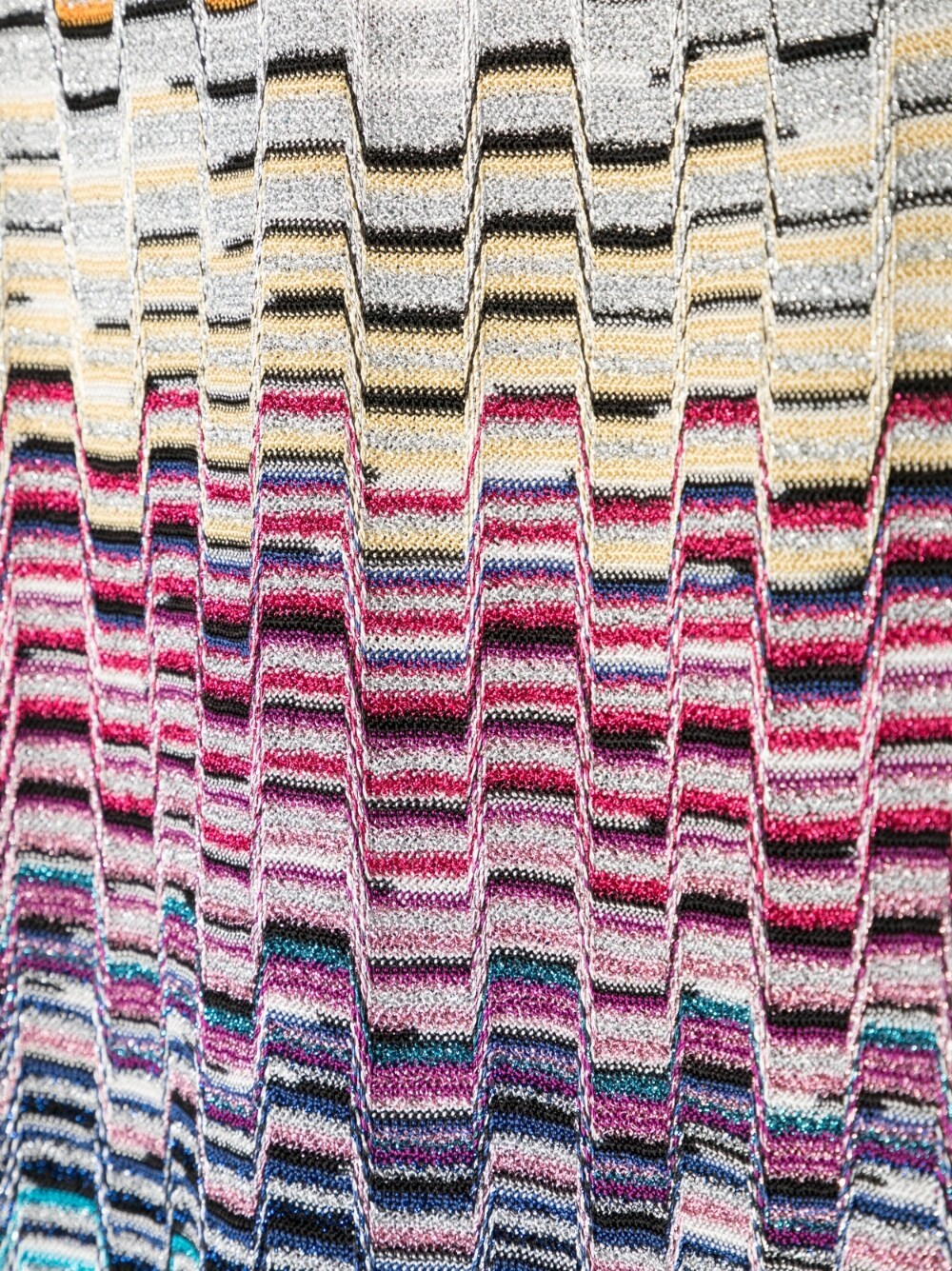 MISSONI STRIPED KNITTED SCARF 