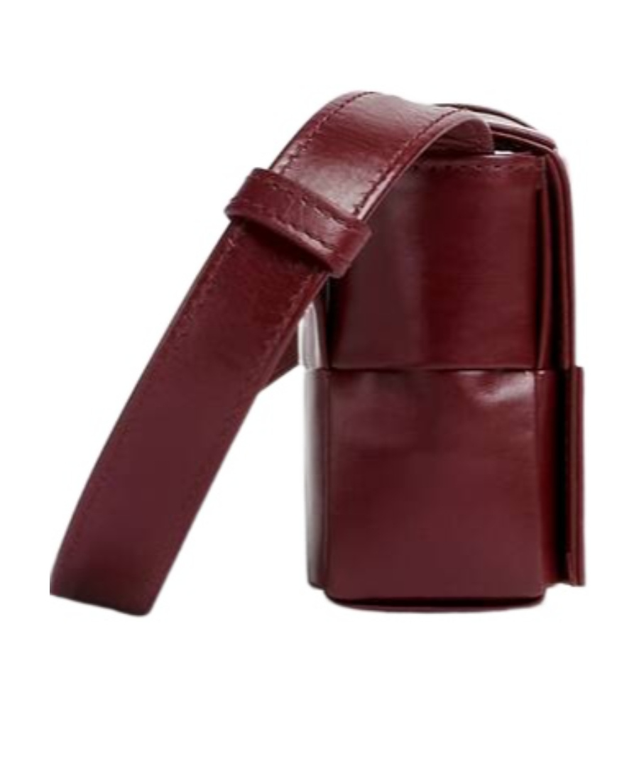 Bottega Veneta Mini Cassette Crossbody Bag In Brown
