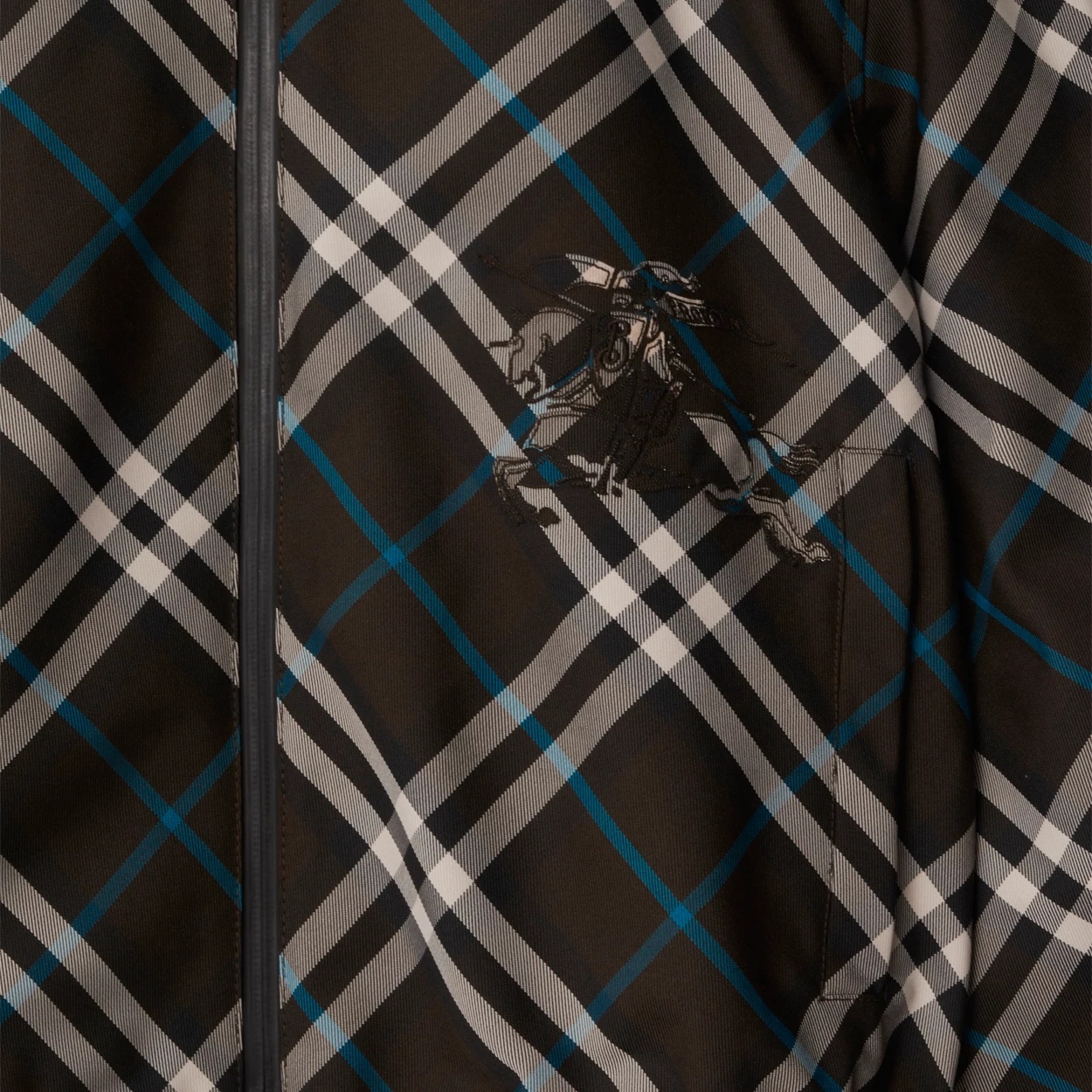 Burberry Reversible Checked Jacket In Black