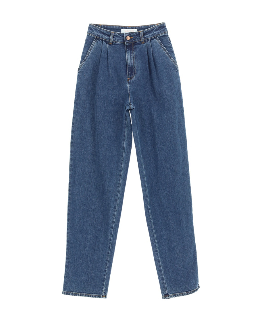 Shop See By Chloé High-waisted Straight-leg Jeans In Blue
