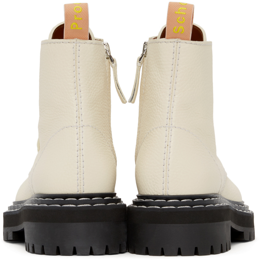 Proenza Schouler Lace-up Boots In Nude