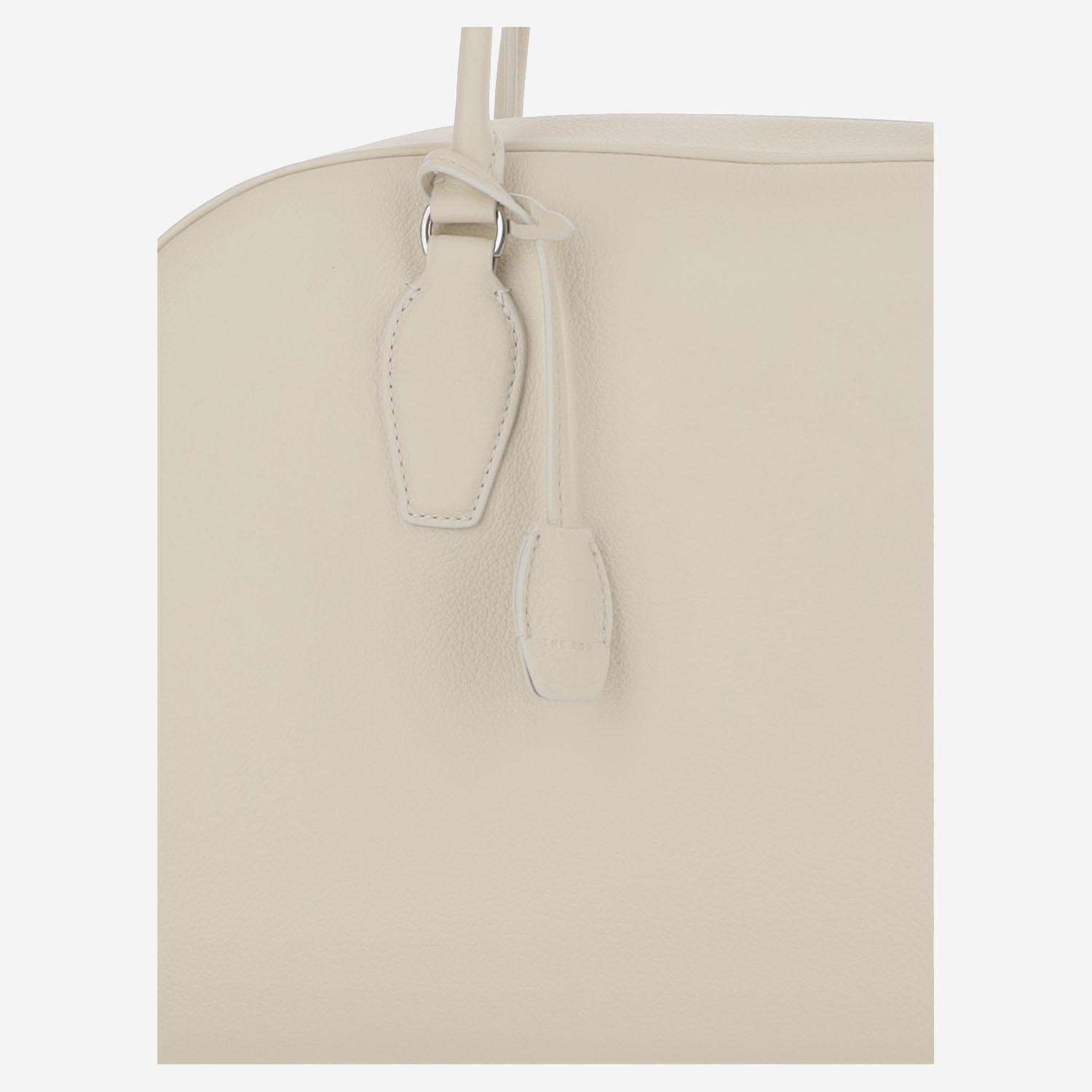 The Row Double Handle Tote Bag In White