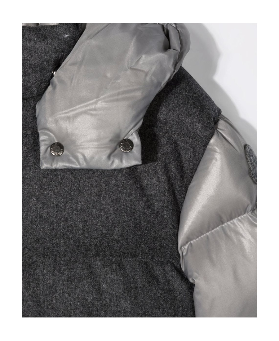 Moncler Padded Two-tone Jacket In Gray