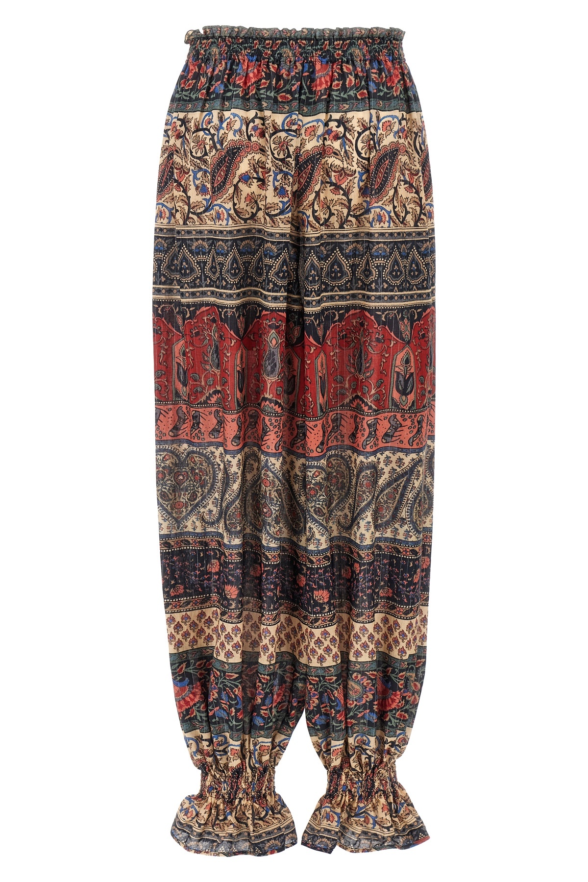 Valentino Garavani Cachemire Voyage Imaginaire Print Silk Georgette Pants