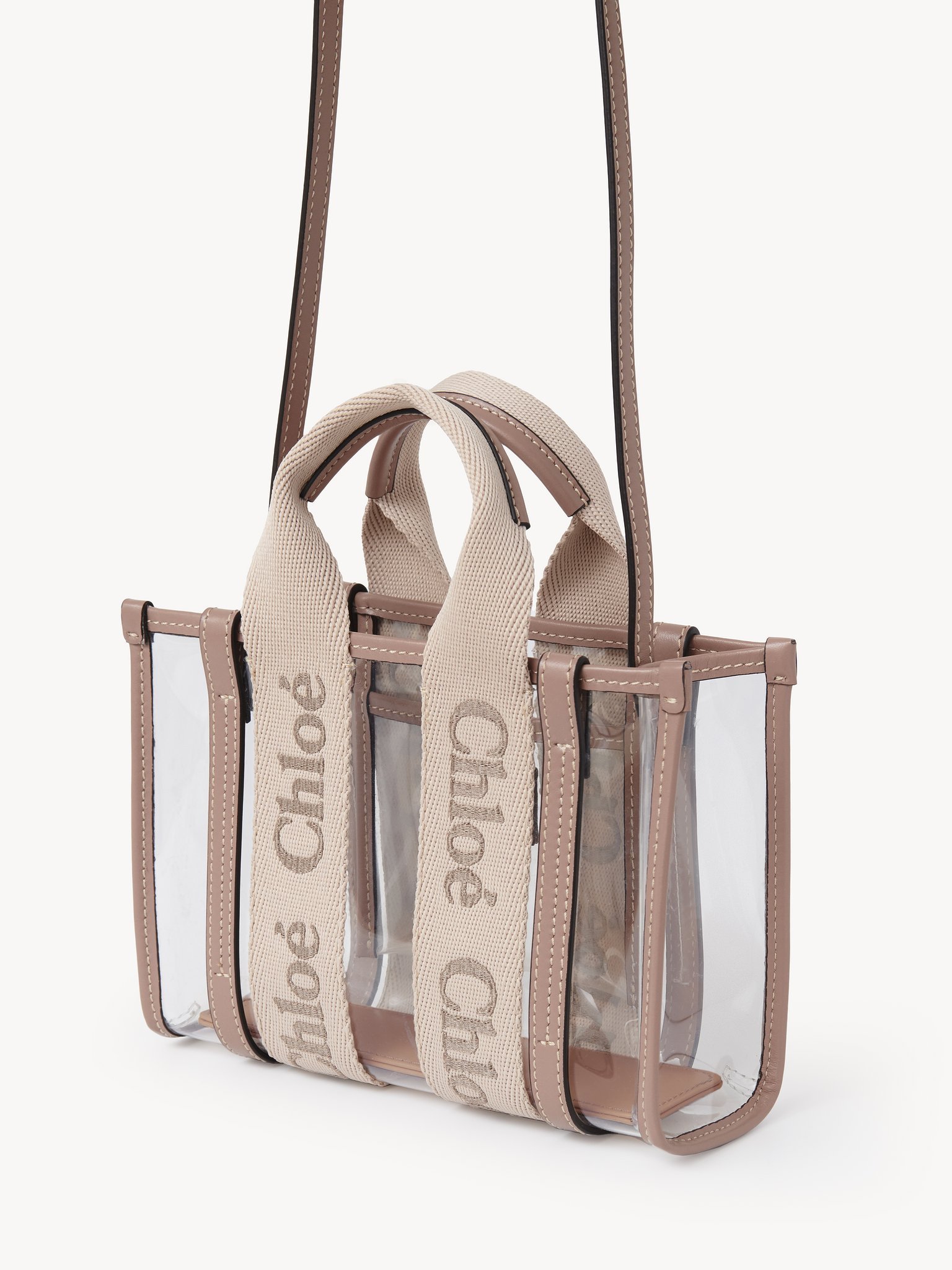 Chloé Women Mini Woody Tote Bag In Jelly In Nude