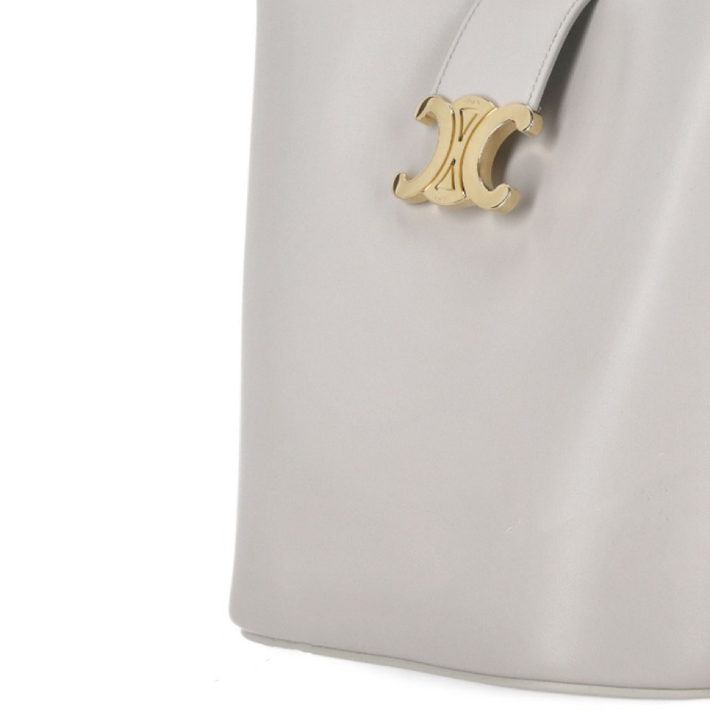 Celine Medium Logo Handbag In White