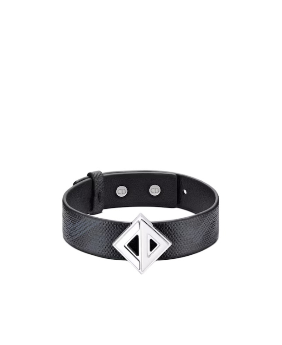 Dior Logo Bracelet In Black