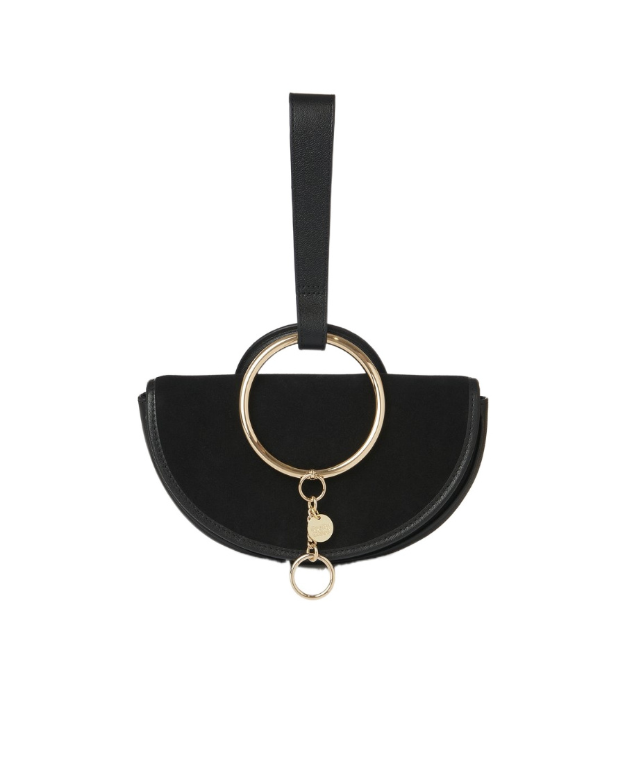 See By Chloé See By Chloe Mara Half Moon Wristlet In Black