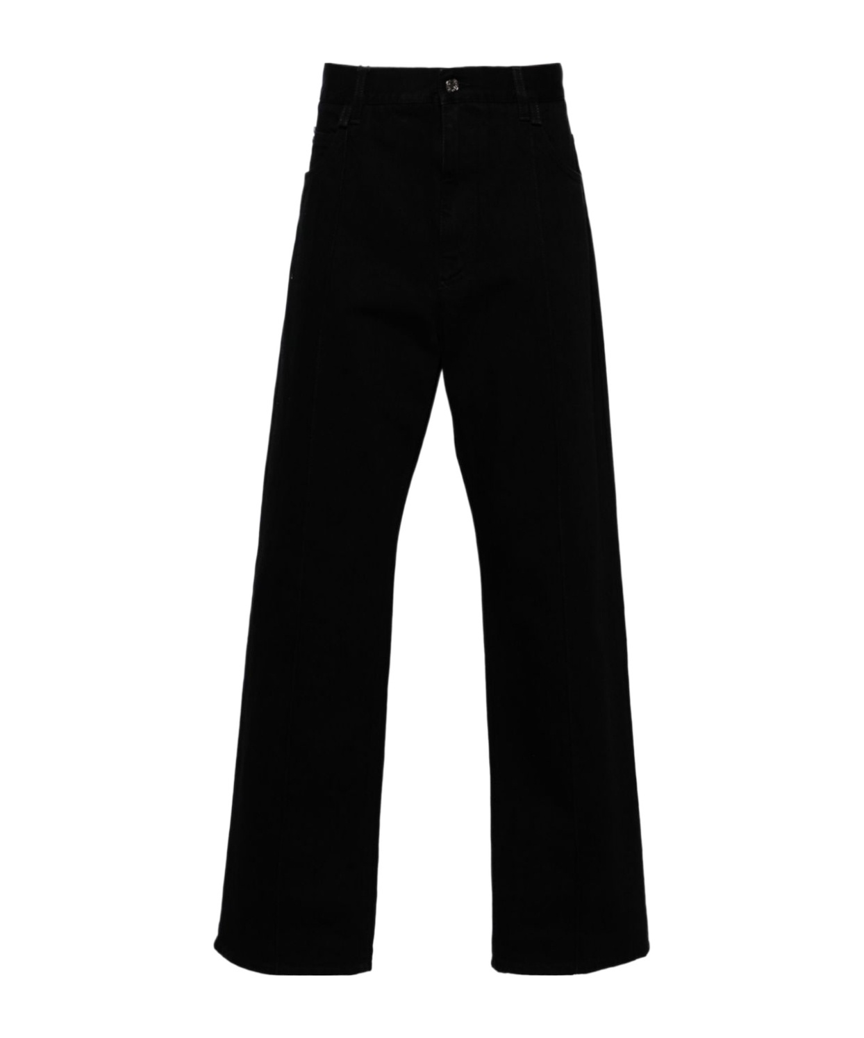Dolce & Gabbana Mid-rise Straight-leg Jeans In Black